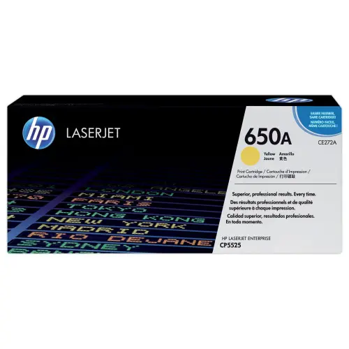 HP 650A CE272A toner jaune 