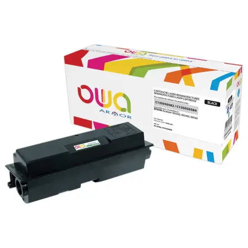 Toner éq. EPSON C13S050582, C13S050584 - Haute capacité - Noir - OWA