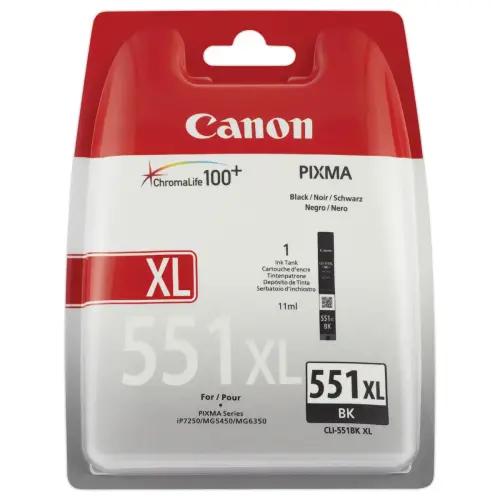 Cartouche CANON 6443B001 CLI-551XL noire 