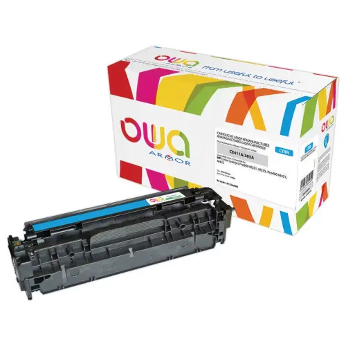Toner &eacute;q. HP CE411A - Cyan - OWA 