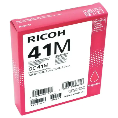 Cartouche RICOH GC-41M magenta