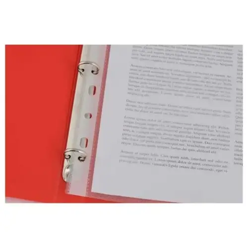 100 Pochettes perforées en polypropylène grainé - A4 - Grammage 7,5/100e