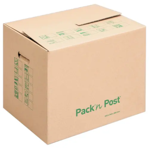 10 Cartons de déménagement à poignées - Taille XS - 455 x 345 x 380 mm - GPV Pack'N'Post