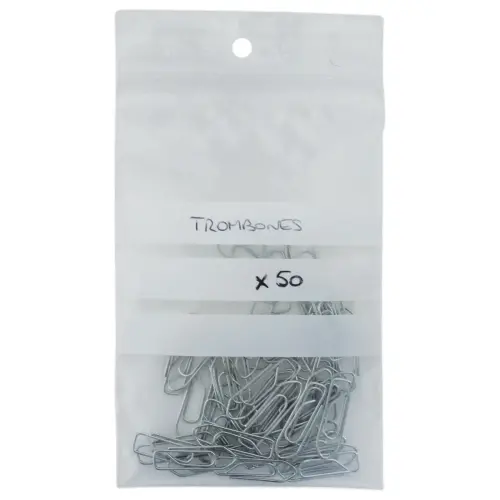 1000 Sachets plastiques grip avec bandes blanches - 80 x 120 mm 