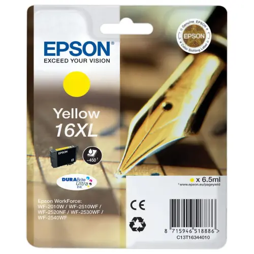 Cartouche Epson T1634 jaune