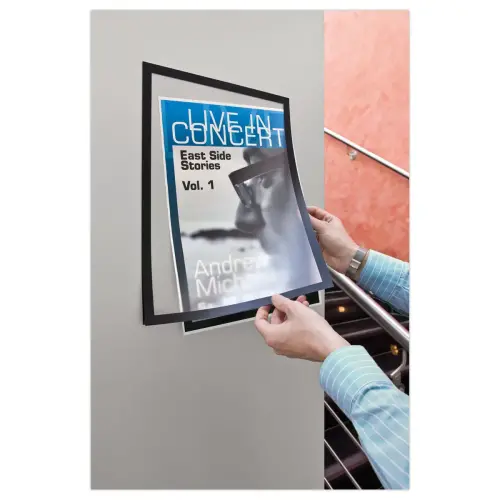 5 Cadres magnétiques Duraframe Magnetic - A4 - Noir - DURABLE