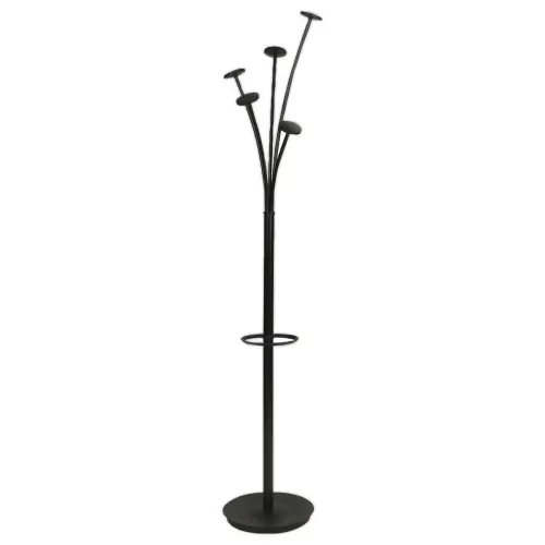 Porte-manteau Festy - 5 patères - Noir - ALBA
