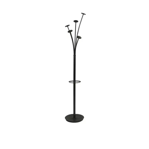 Porte-manteau Festy - 5 patères - Noir - ALBA