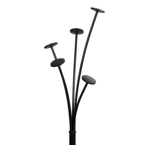 Porte-manteau Festy - 5 patères - Noir - ALBA