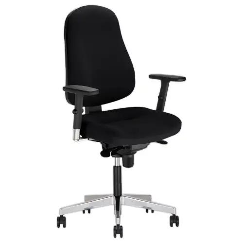 Si&egrave;ge de bureau ergonomique noir Bizzi 