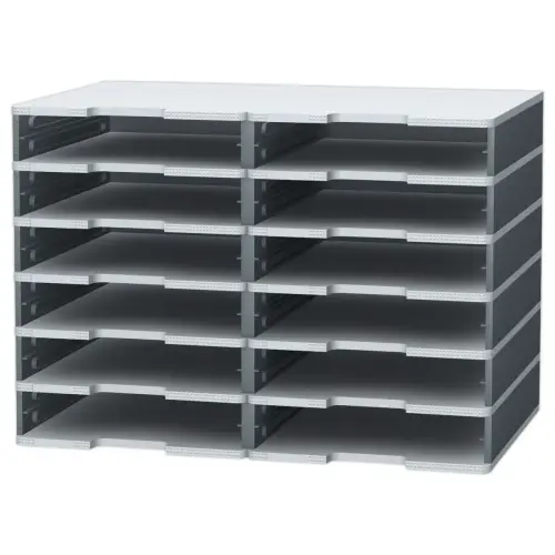 Tiroir pour cases Modulodoc - Hauteur normale 5,4 cm - porte &eacute;tiquette int&eacute;gr&eacute; - EXACOMPTA 