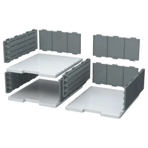 Tiroir pour cases Modulodoc - Hauteur Jumbo 10,8 cm - porte-&eacute;tiquette int&eacute;gr&eacute; - EXACOMPTA 