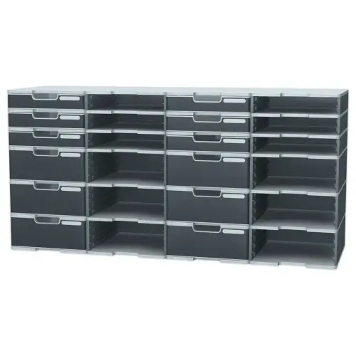 Tiroir pour cases Modulodoc - Hauteur Jumbo 10,8 cm - porte-&eacute;tiquette int&eacute;gr&eacute; - EXACOMPTA 