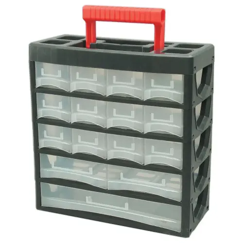 Casier &agrave; tiroir transportable - 15 compartiments - VISO 