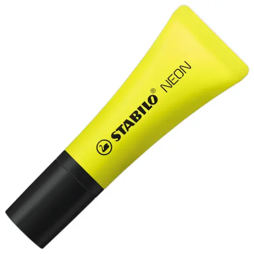 Surligneur NEON - Pointe biseautée - Jaune - STABILO