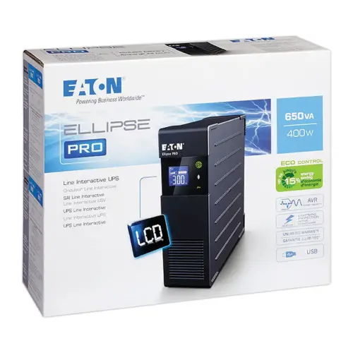 Onduleur Ellipse PRO Line-Interactive 650VA/400W - EATON 