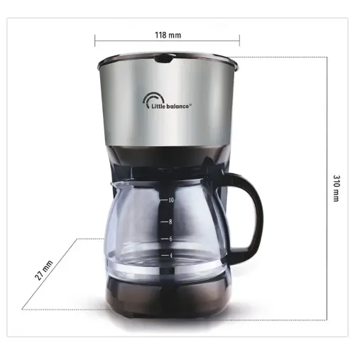 Cafetière filtre - 10 tasses - LITTLE BALANCE