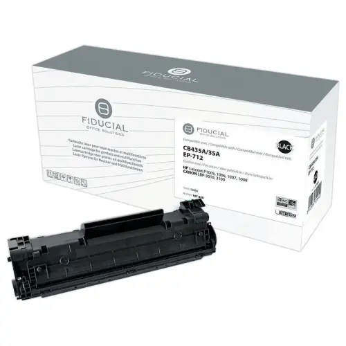 Toner remanufacturé éq. HP CB435A, CANON 712 - Noir