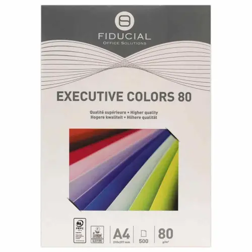 Ramette de papier couleur intense A4 Executive Colors 80g - Bleu - FIDUCIAL