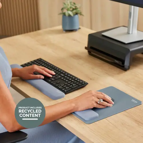 Repose-poignets clavier Breyta - Bleu gris - FELLOWES 