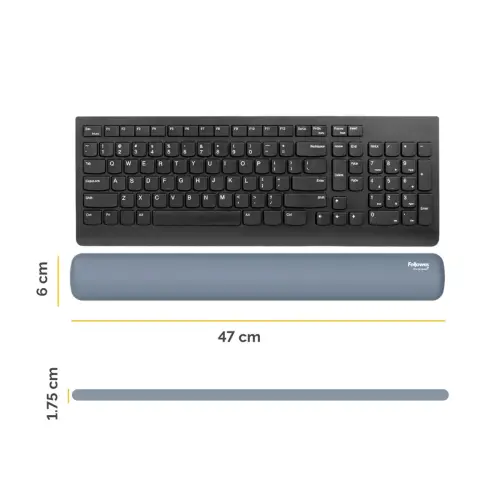 Repose-poignets clavier Breyta - Bleu gris - FELLOWES 