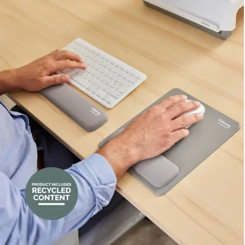Repose-poignets clavier compact Breyta - Gris - FELLOWES 