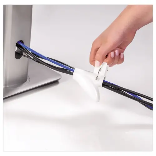 Guide câbles Cable Zip - Blanc - FELLOWES