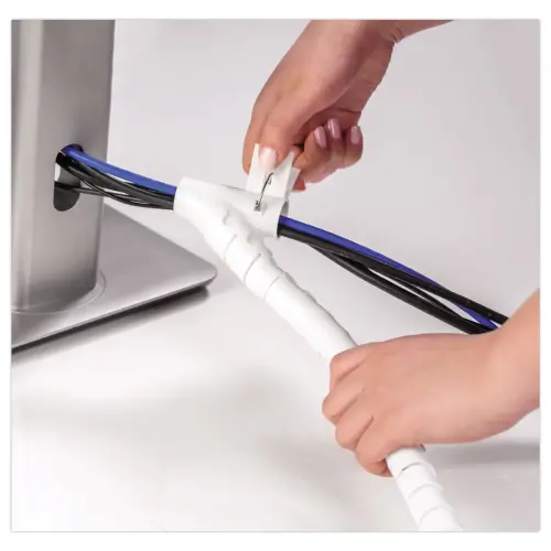 Guide câbles Cable Zip - Blanc - FELLOWES