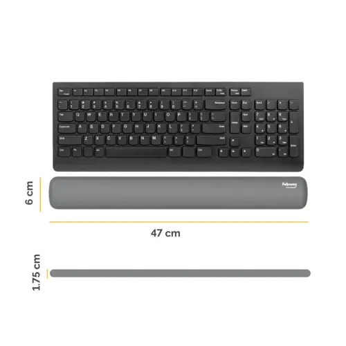 Repose-poignets clavier Breyta - Gris - FELLOWES