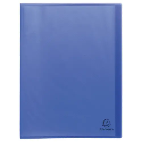 Protège-documents plastique recyclé - 40 vues - Bleu - EXACOMPTA