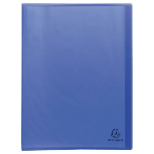 Protège-documents plastique recyclé - 60 vues - Bleu - EXACOMPTA
