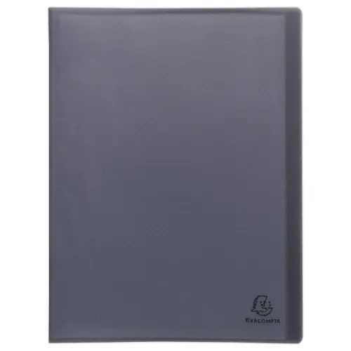 Protège-documents plastique recyclé - 60 vues - Noir - EXACOMPTA