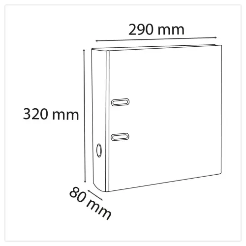Classeur &agrave; levier Prem'Touch Autentik - Dos 80mm - EXACOMPTA 