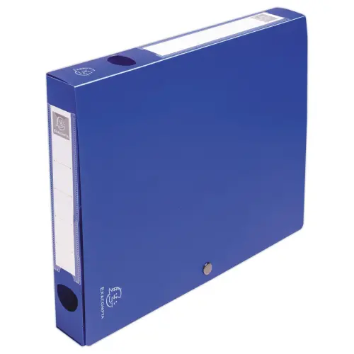 Boite de classement &agrave; pression - Dos 40 mm - A4 - Bleu - EXACOMPTA 
