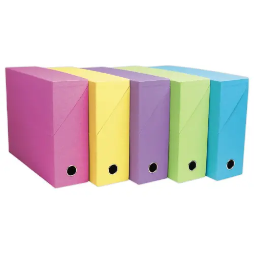 Boite transfert Salsa - Dos 90mm - Coloris aléatoire - EXACOMPTA