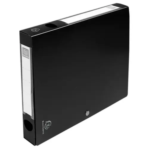 Boite de classement &agrave; pression - Dos 40 mm - A4 - Noir - EXACOMPTA 