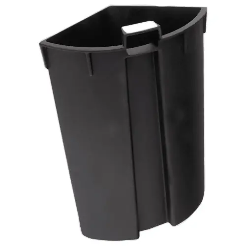 Corbeille tri sélectif - 3 compartiments - 13L - Noir