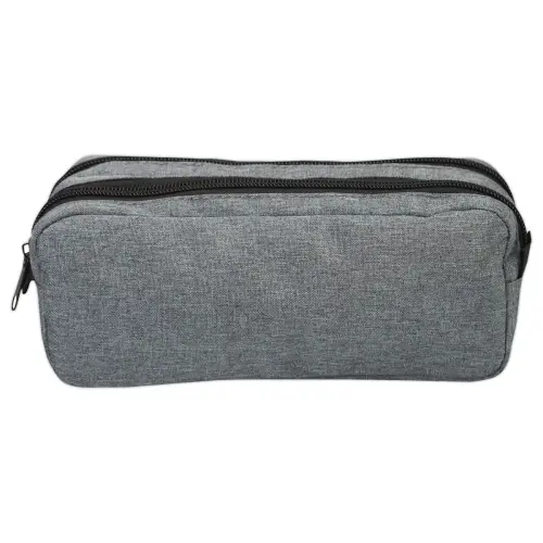 Trousse rectangulaire - 2 compartiments - Gris - SIGN