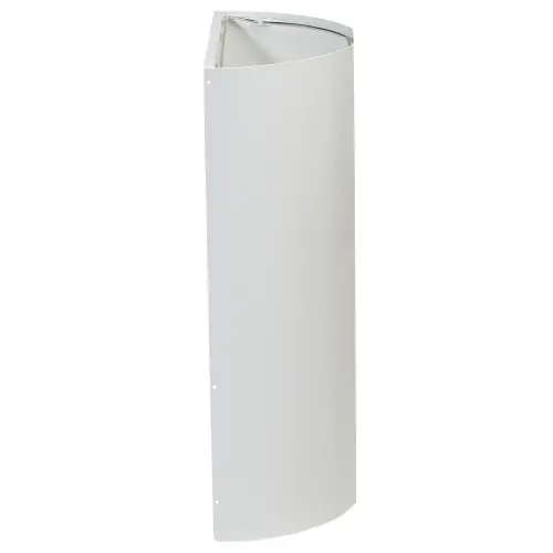Collecteur mural demi-lune - 40L - Blanc 