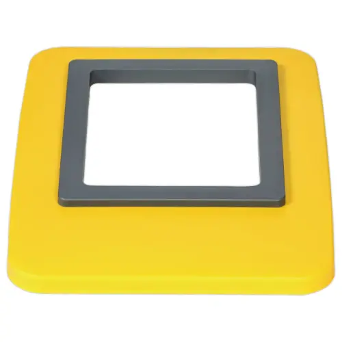 Cadre couvercle pour collecteurs "recyclage" 60L et 80L - Jaune