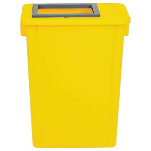 Cadre couvercle pour collecteurs "recyclage" 60L et 80L - Jaune