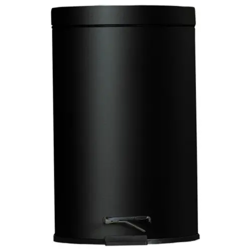 Collecteur à pédale avec bac intérieur en plastique.- 3L - Noir