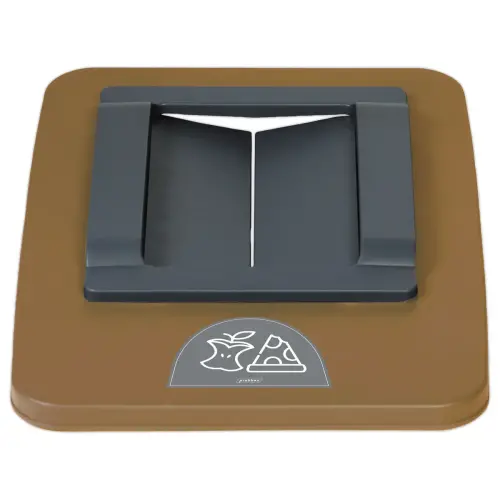 Cadre pour collecteurs "recyclage" 60L et 80L - Brun 