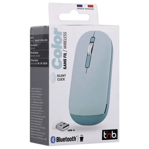 Souris sans fil Color - Bleu - T'NB