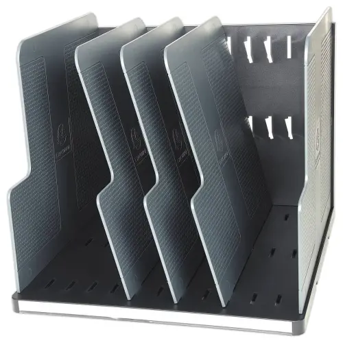 Trieur vertical Modulotop Office - 5 intercalaires - Noir/Gris - EXACOMPTA
