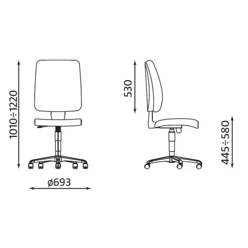 Siège de bureau synchrone Taktik - Nowy Styl
