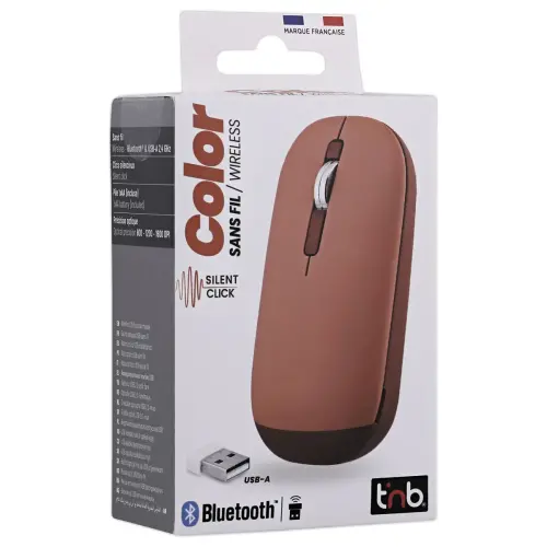 Souris sans fil Color - Rouge - T'NB