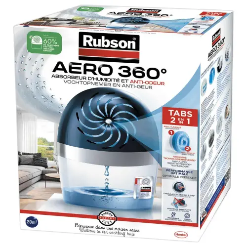 Absorbeur d'humidit&eacute; 360&deg; Rubson Aero 