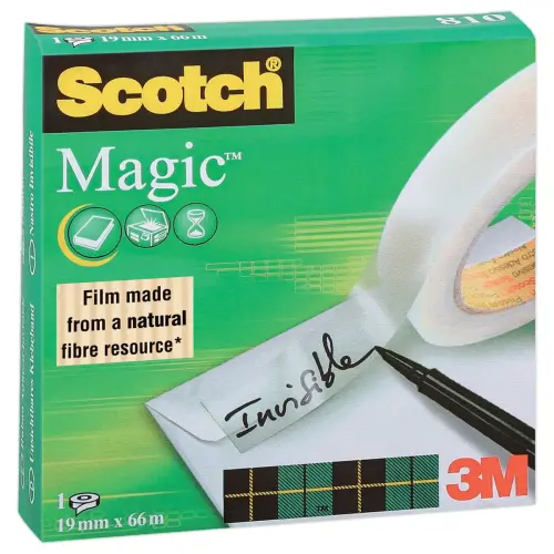 Ruban adhésif invisible mat Scotch Magic 810 - 66 m x 19 mm - SCOTCH