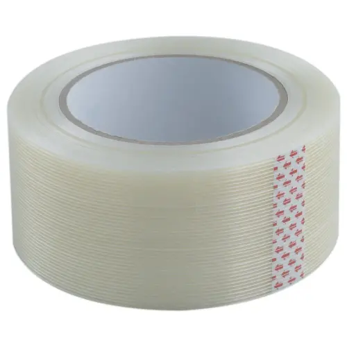 Rouleau d'adhésif d'emballage armé - 50 m x 50 mm - Transparent
